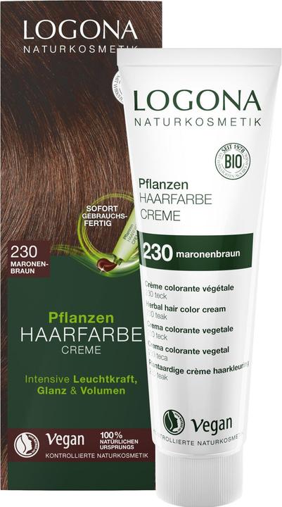 Image du produit Logona Crème colorante pour cheveux à base de plantes (230 marron brun châtain)