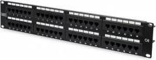 Immagine prodotto Digitus Patch Panel 48,3cm 19Z 48Port 2U Cat6 non schermato nero RAL 9005 Installazione cavi con LSA Leis...