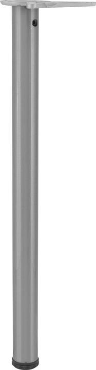 Camar Tischfuss zylindrisch Tischbein ø 50mm Länge 700mm Möbelbeschlag Edelstahl-Effekt