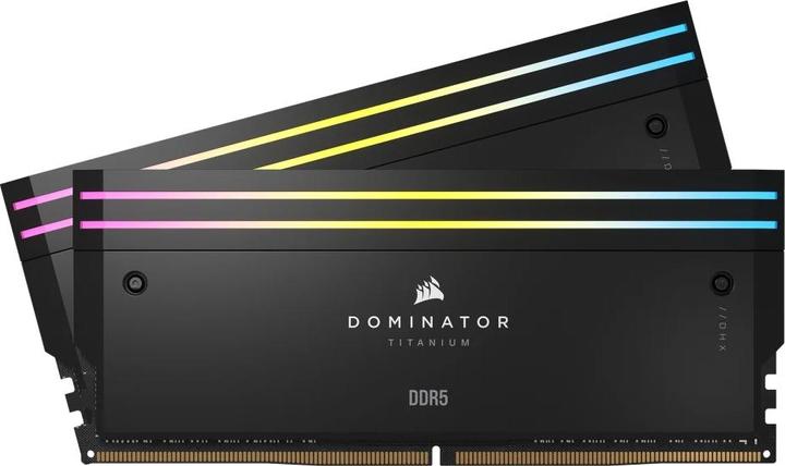 Actual product image Corsair DDR5, 7000MT/s 96GB 2x48GB DIMM, Unbuffered, 40-52-52-114, Std PMIC, XMP 3.0, DOMINATOR TITANIUM Bla (2 x 48GB, 4800 MHz, DDR5 RAM, DIMM)