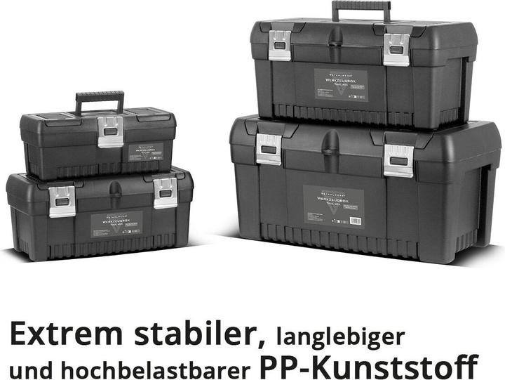 Produktbild Stahlwerk Toolbox Set mit 4 leeren Werkzeugkisten Modul-System Sortimentsboxen