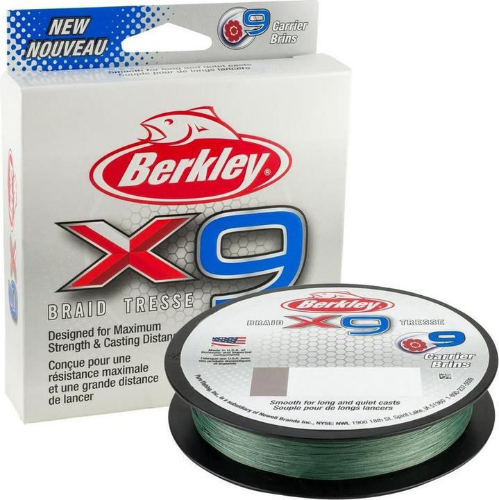 Berkley x9 Braid: Hochwertige Angelschnur für Profis und Hobbyangler (6.40 kg, 0.06 mm)