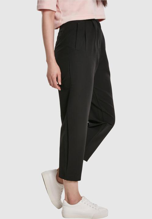Actual product image Urban Classics Ladies High Waist Cropped Pants (S)
