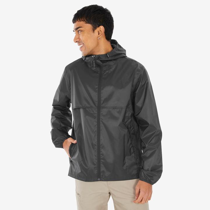 Produktbild Quechua Regenjacke Herren Raincut Fullzip - schwarz (XXL)