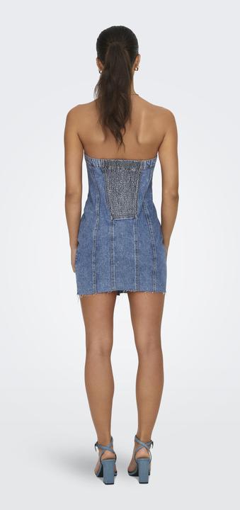 Produktbild Only Eng anliegend Trägerlos Kurzes Kleid Jeanskleid (XL)