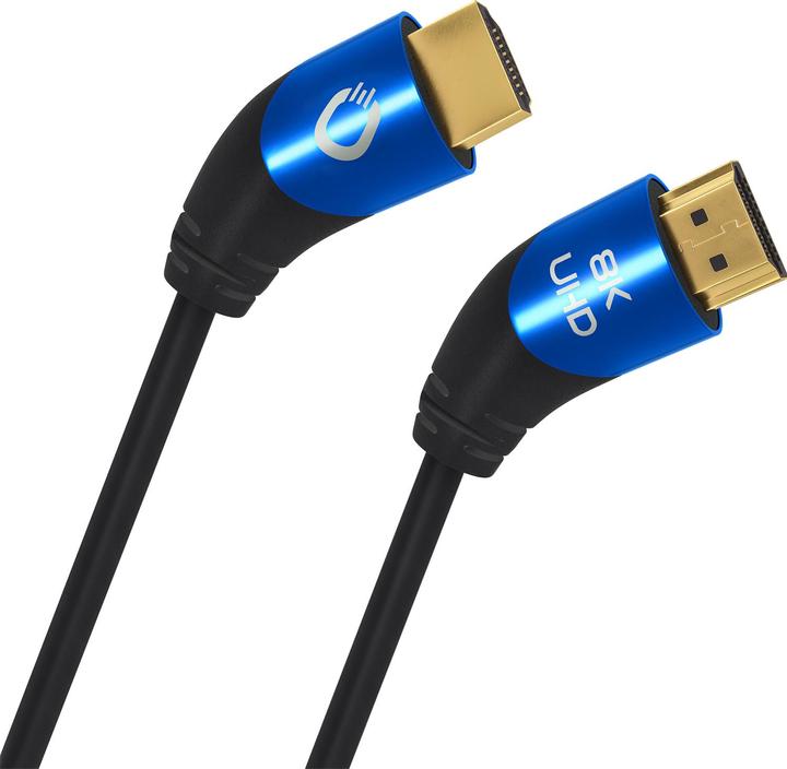 Produktbild Oehlbach HDMI AV Anschlusskabel (1x HDMI-Stecker - 1x HDMI-Stecker) 1 m Schwarz (1 m, HDMI)