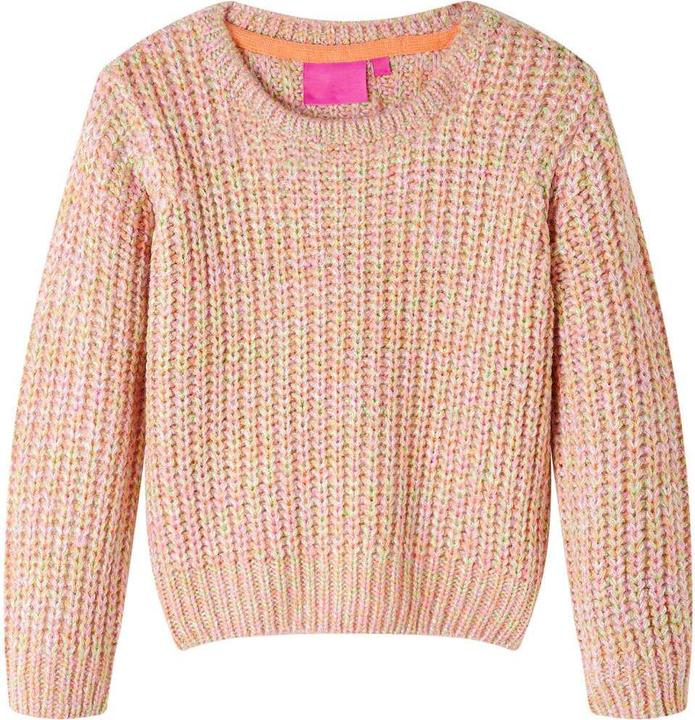 Actual product image VidaXL Children's jumper knitted pale pink 104,Material: 49 % acrylic (104)