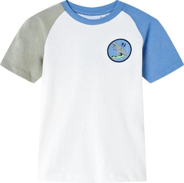VidaXL Kinder-T-Shirt Ecru 92,Material: 100 % Baumwolle,Farbe (92)