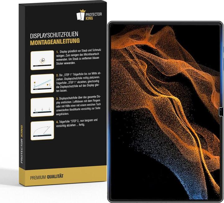 Produktbild Protectorking 1x 9H Panzerglas flexibel HD Klar (1 Stück, Galaxy Tab S8 Ultra)