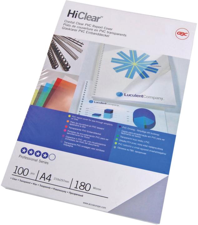 Actual product image GBC Cover HiClear A4 Glossy 100 pieces
