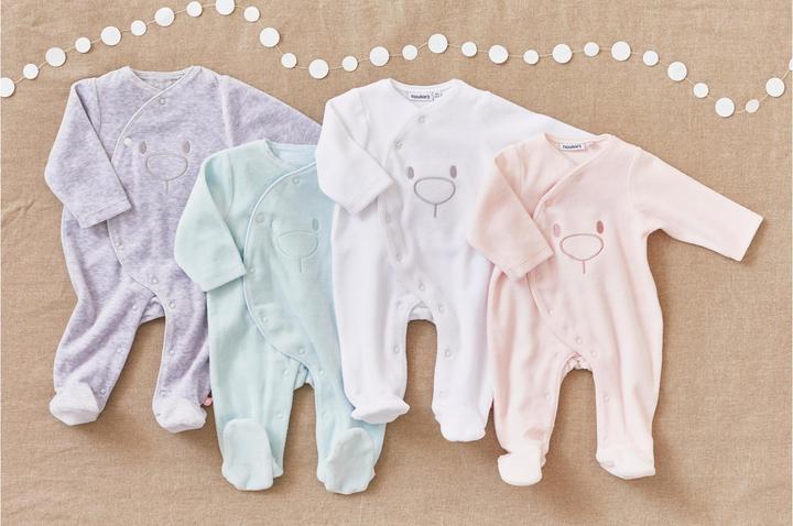 Actual product image Noukies Romper suit velour with Nouky pictogram light grey size 80 (80)
