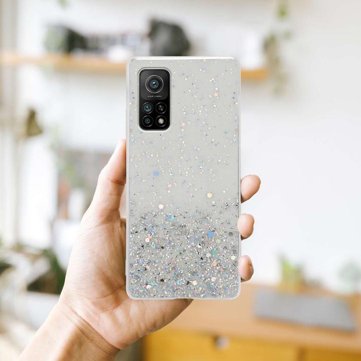 Actual product image Cadorabo Bumper Case for Xiaomi Mi 10T / Mi 10T PRO TPU funkelnder Glitter (Mi 10T Pro, Mi 10T)