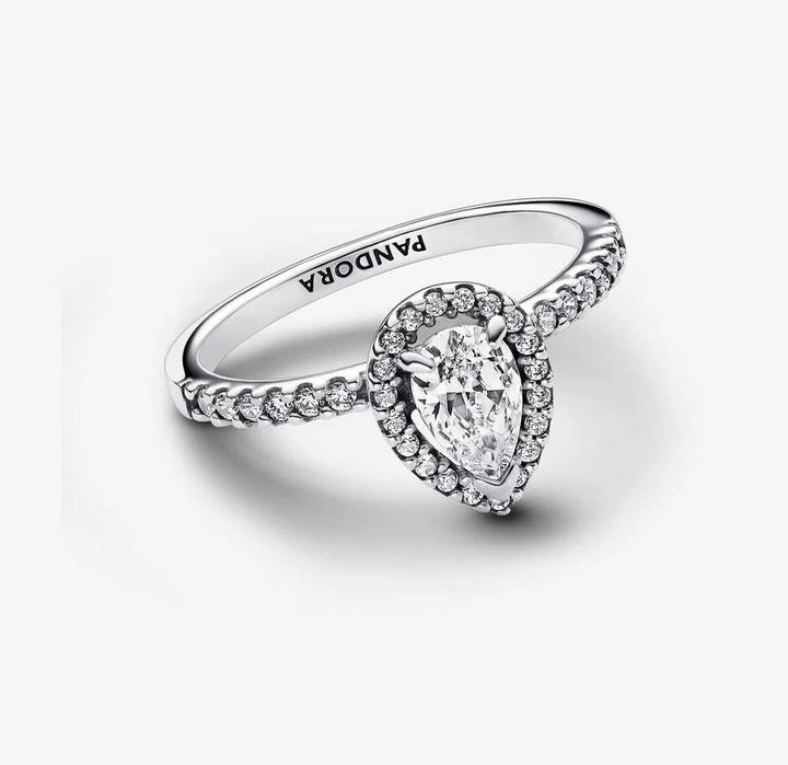 Immagine prodotto Pandora Anello con corona di pere scintillanti (56, 925 Argento)