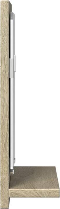 Produktbild VidaXL Badspiegel Wandspiegel Badezimmerspiegel Spiegel mit Ablage Sonoma-Eiche (40 x 37 cm)