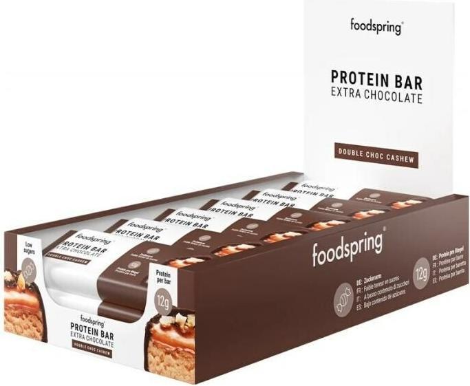 Image du produit Foodspring Protein Bar Extra Chocolate (Chocolat, 12 pcs, 380 g)