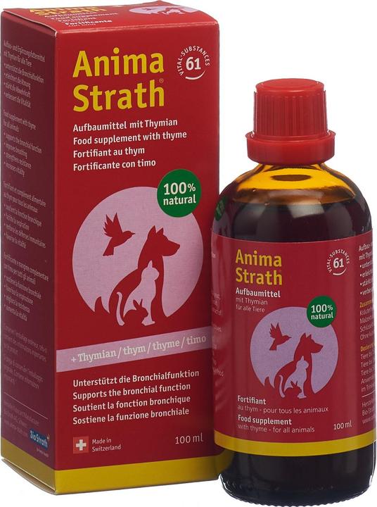 Actual product image Anima-Strath Aufbaumittel mit Thymian (Cat, Dog, 100 ml)