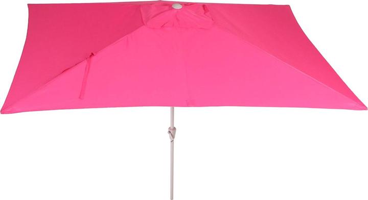 Produktbild Mendler Sonnenschirm, Gartenschirm, 2x3m rechteckig neigbar, Polyester/Alu 4,5kg - pink (1.92 m)