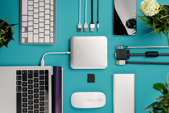 Produktbild Digitus Universal Dockingstation USB 3.1 Typ C MicroSD SD (USB-C, 11 Ports)