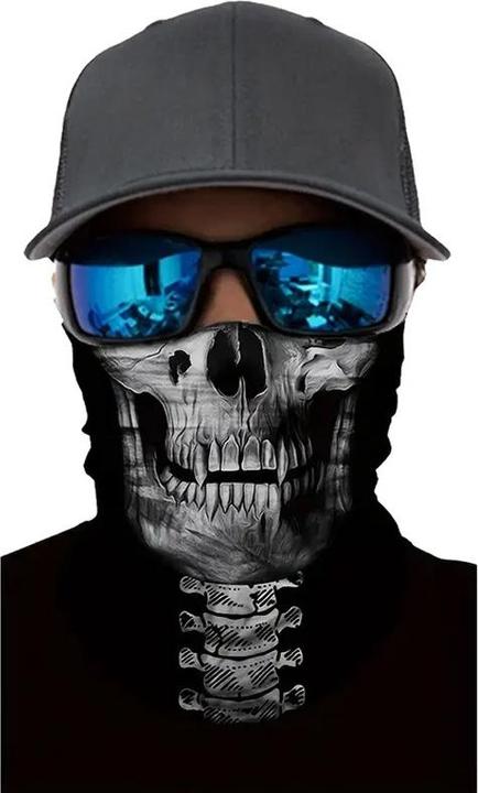 Produktbild Cbx Schlauchschal, Bandana für Erwachsene mit Motiv, für Halloween, Motorradfahren, etc.