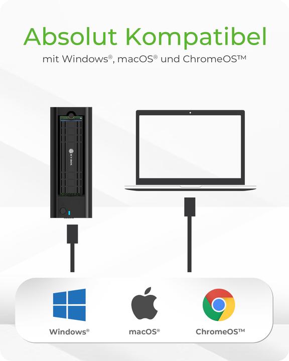 Productafbeelding Icy Box IB-180MC-C31 DockingStation M.2 NVMe&SATA SSD (M.2)