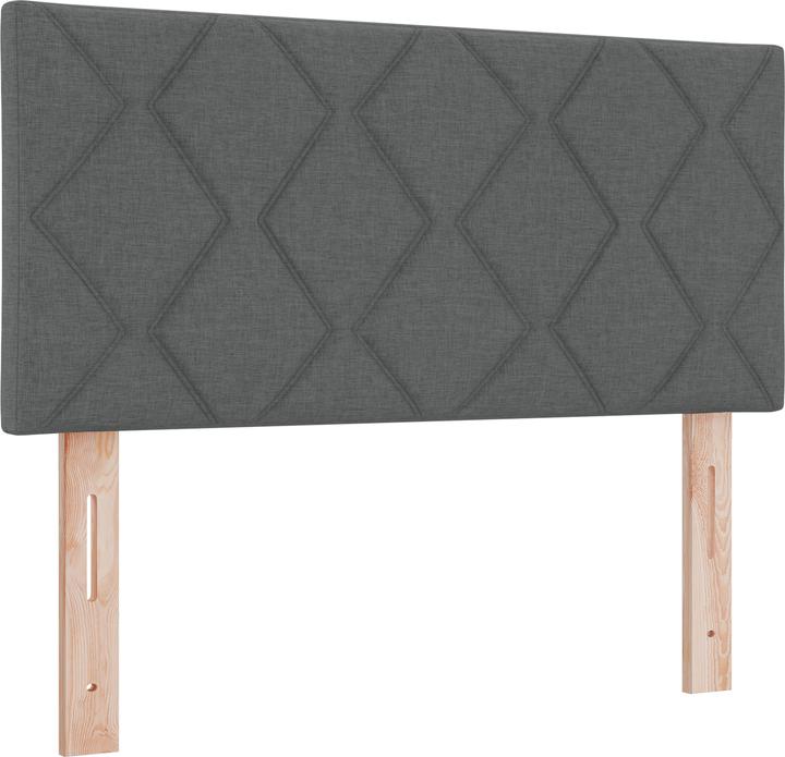 Image du produit VidaXL Lit Boxspring avec matelas Gris foncé 100x200 cm Tissu (100 x 200 cm)