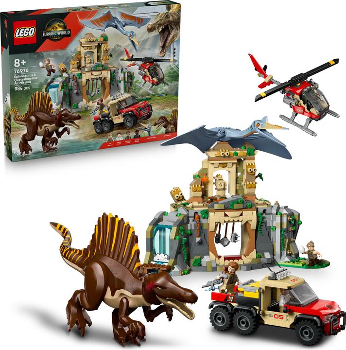Actual product image LEGO Spinosaurier & Quetzalcoatlus: Hubschrauber-Einsatz (76976, LEGO DC)