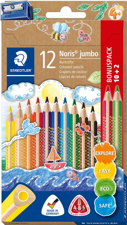Image du produit Staedtler Triplus Jumbo 128 (Multicolore, 10 x)