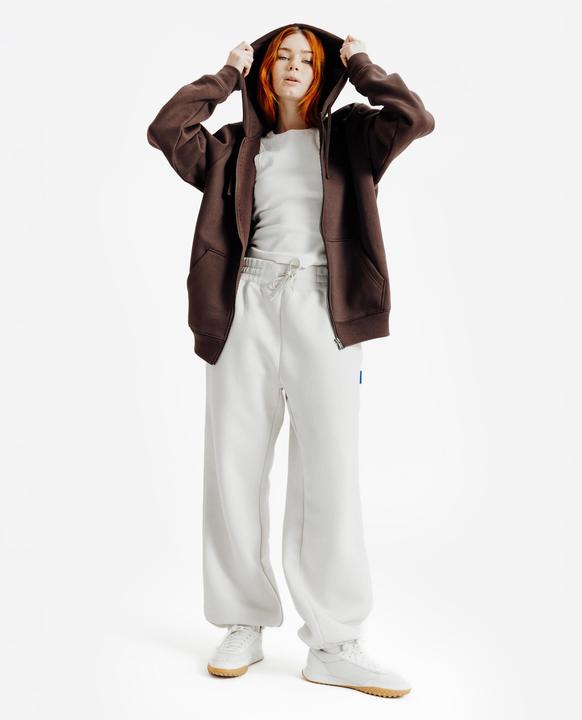 Image du produit Decathlon Sweat zippé mixte, Elementals, marron (S)
