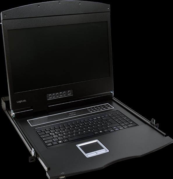 Actual product image LogiLink LCD KVM console with 19" TFT monitor & keyboard(EN)