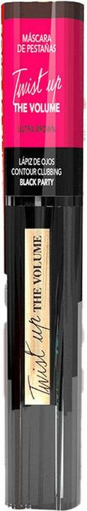 Actual product image Bourjois Twist Up Mascara Ultra Brown 8ml + Contour Clubbing Eyeliner Tone 41 Black Party 5 (Ultra Brown + Nº 41 Black Party)