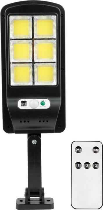 Forever Light SUNARI Solar Lamp LED FLS-01 6*COB PIR 10W 800lm 6000K 2400mAh Li-Ion + RC (800 lm, IP65)