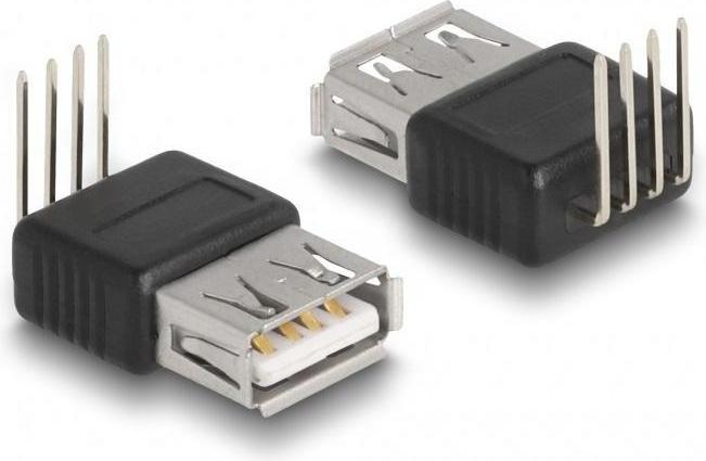 Actual product image Delock Adapter USB 2.0 type-A socket to 4 pin 90 angled (2.45 cm)