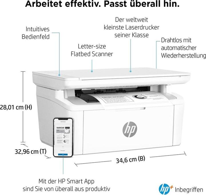 Produktbild HP LaserJet M140we (Laser, Schwarz-Weiss)