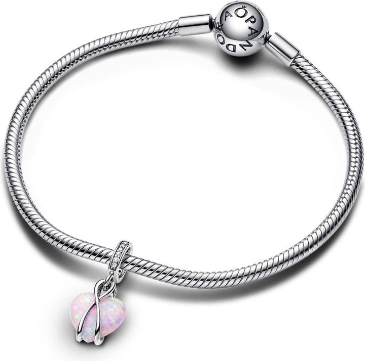 Produktbild Pandora HÃ¤nger Mama Opalisierendes Herz (Synthetischer Opal, Zirkonia, Sterlingsilber)