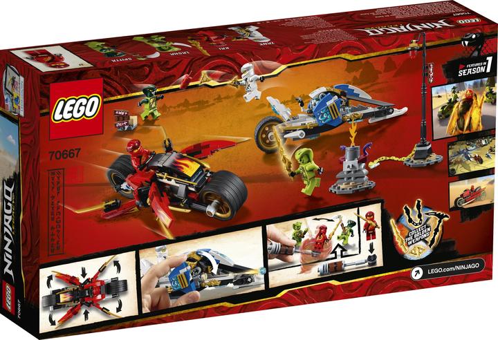 Produktbild LEGO Kais Feuer-Bike Zanes Schneemobil (70667, LEGO Ninjago)
