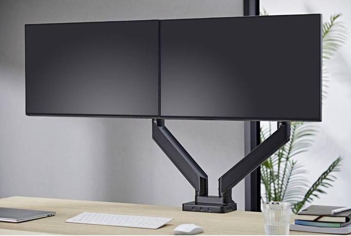 Produktbild SpeaKa Professional SP-MM-830 2fach Monitor-Tischhalterung 43,2cm (17/ ) - 88,9cm (35/ ) Integriert (Tisch, 35")