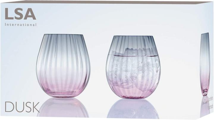 Actual product image LSA Set of 2 Dusk mugs 425ml Pink Grey (0.43 l, 2 x)