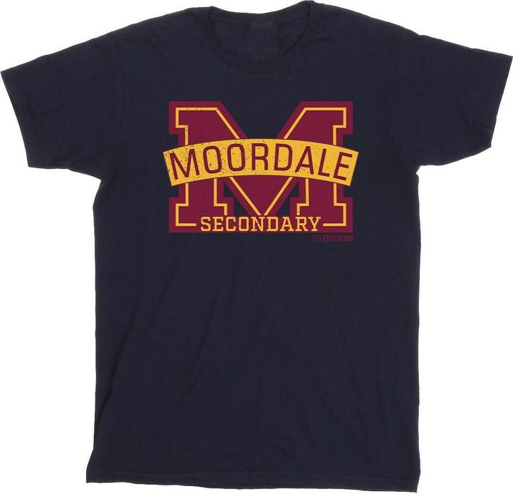 Netflix Sex Education Moordale Cracked M Logo 2 TShirt (S)