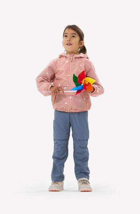 Produktbild Quechua Wanderschuhe Kinder Gr. 28–34 niedrig Klettverschluss Wandern - NH500 beige/rosa (30)