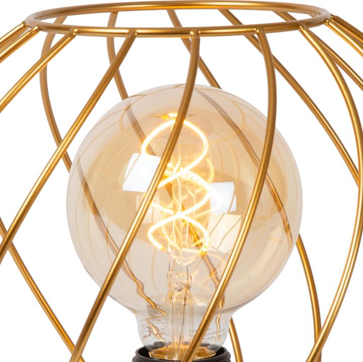 Produktbild Lucide DANZA - Tischlampe - Ø 25 cm - 1xE27 - Mattes Gold / Messing 21528/25/02 (E27)