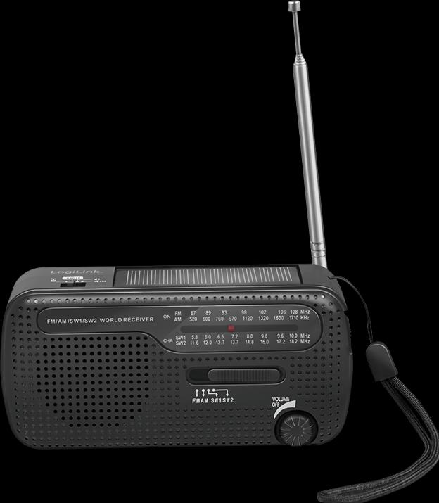 Productafbeelding LogiLink Dynamo handslinger radio (MW, VHF, KW)