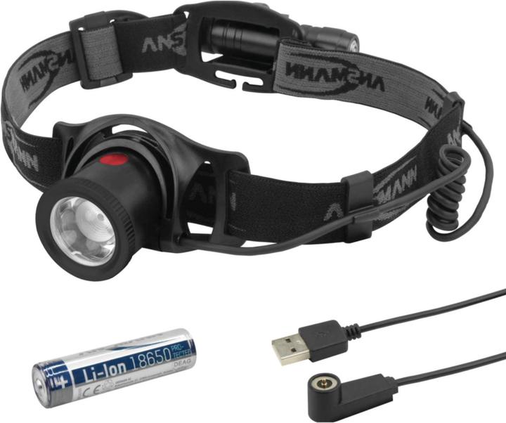 Actual product image Ansmann LED Headlamp HD500R (550 lm)