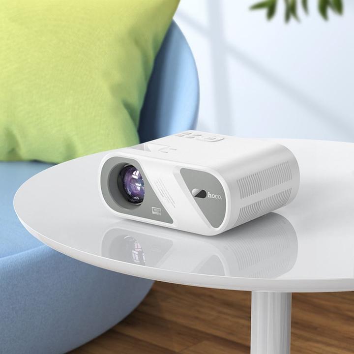 Immagine prodotto Hoco Headphone with microphone projector Wi-Fi Bluetooth 720P DT1 white (Pronto per l'HD, 140 lm)