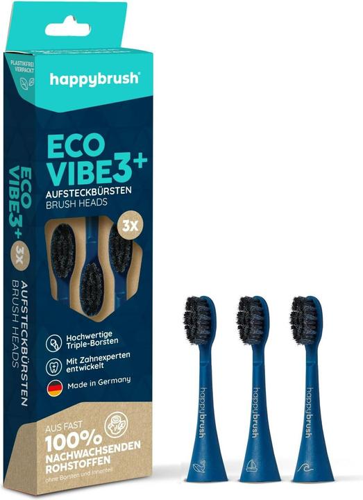 Actual product image happybrush Hpy Eco Vibe 3+Ocean (3 x)