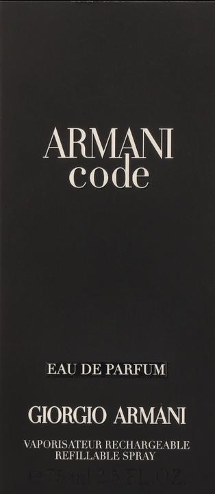 Image du produit Giorgio Armani Code Rechargeable (Eau de parfum, 75 ml)