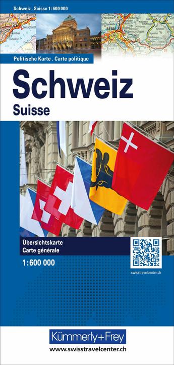 Produktbild Kmmerly+Frey Schweiz, Karte politisch 1:600.000