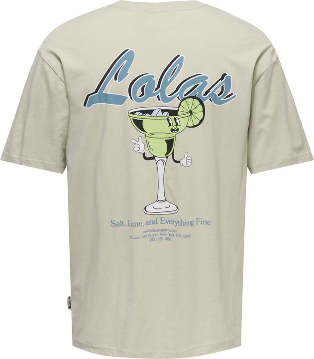 Actual product image Only & Sons Onskeane Rlx Ss Print Tee Noos (L)