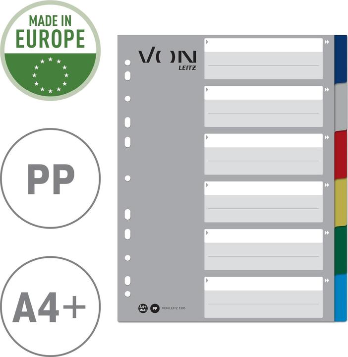 Actual product image von Hallers Blank index, A4, 1-5