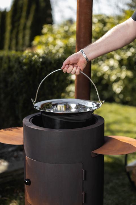 Actual product image Feu du Jardin Outdoor and Fondue Oven Deluxe rust