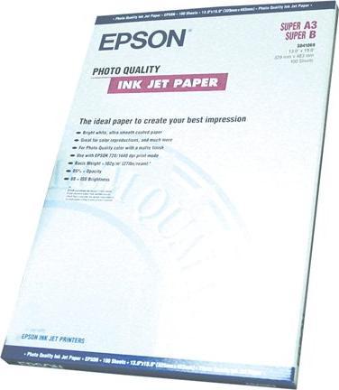 Immagine prodotto Epson Carta Ink Jet di qualità fotografica, 100 fogli (102 g/m², A3+, 100 x)